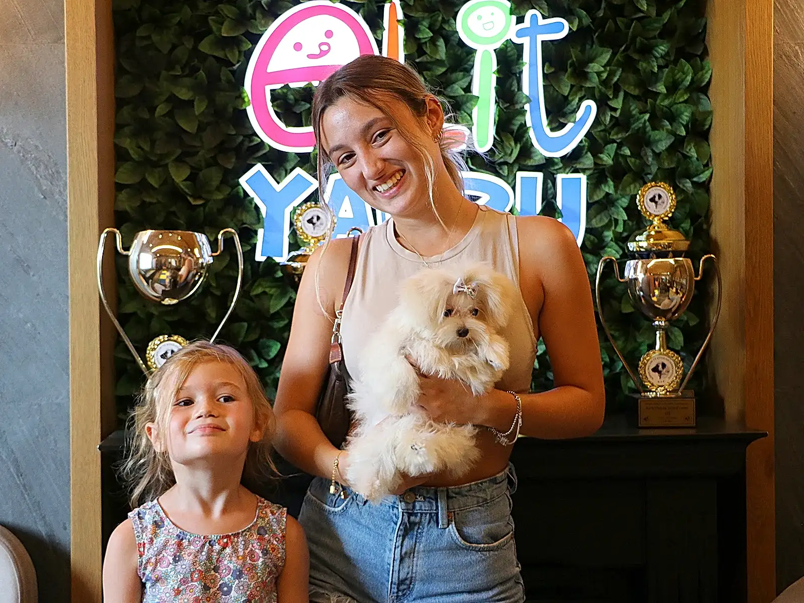 Belçika'dan Tüzünoğlu ailesi Teacup Morkie yavrularına kavuştular