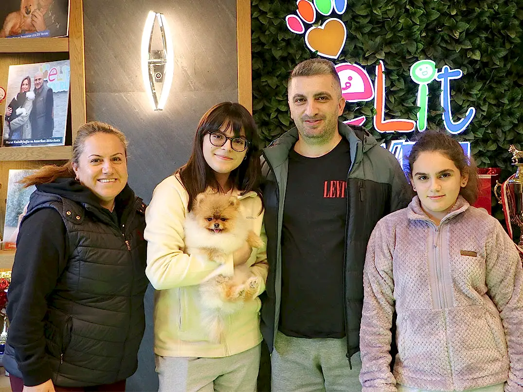 Sevgili Erkan Bey ve ailesi Teacup Pomeranian yavrularına kavuştular
