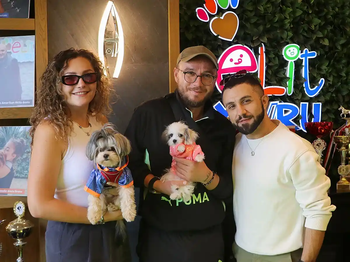 Orkun Bey Teacup Morkie yavrusuna kavuştu