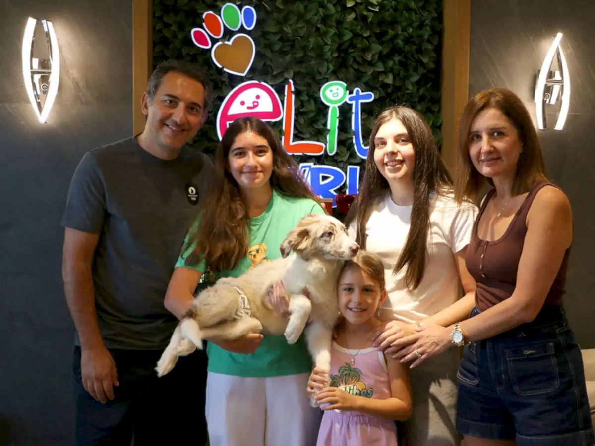 Özgün Bey ve ailesi Border Collie yavrularına kavuştular