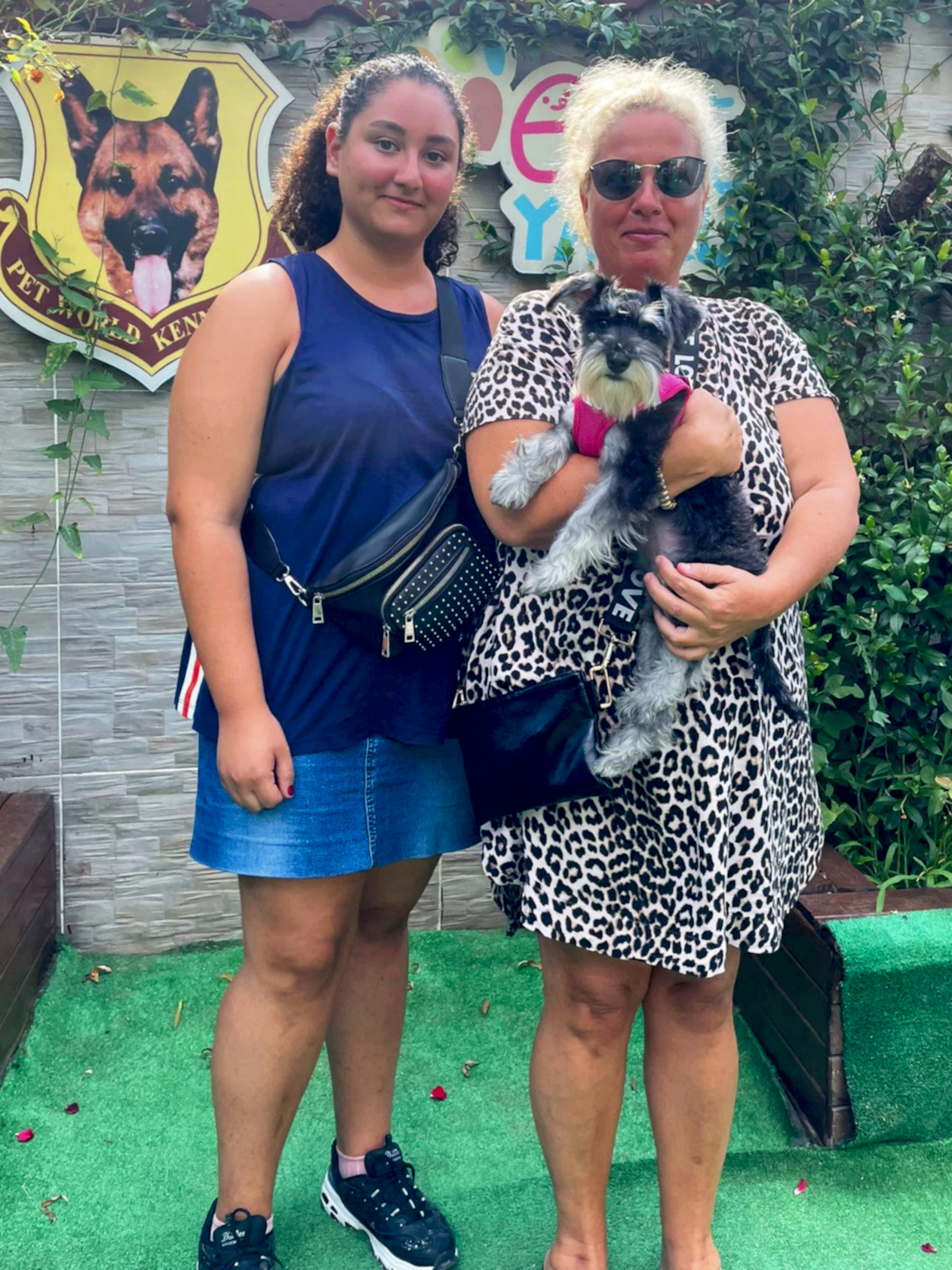 Senaşk Hanım ve ailesi Schnauzer yavrularına kavuştular