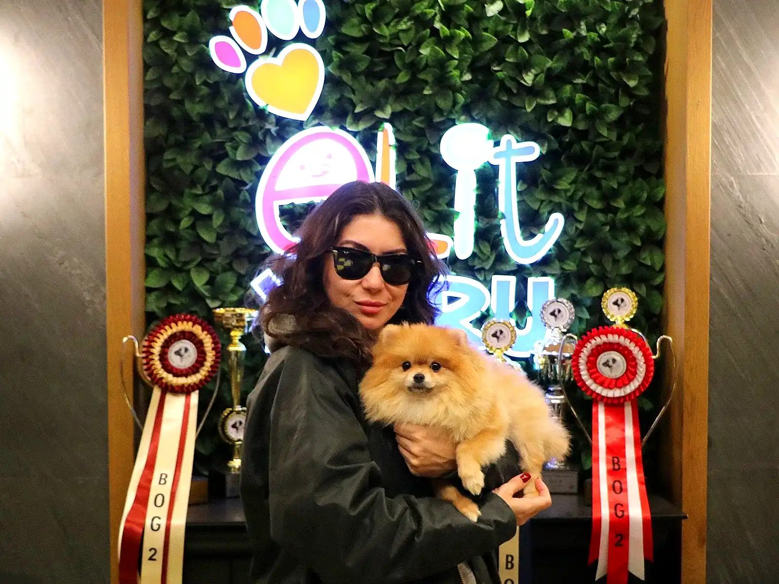Zeynep Hanım Pomeranian dostuna kavuştu